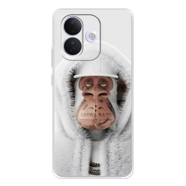Чехол с принтом «обезьяна NFT в тату» для Xiaomi Redmi Note 17 Pro