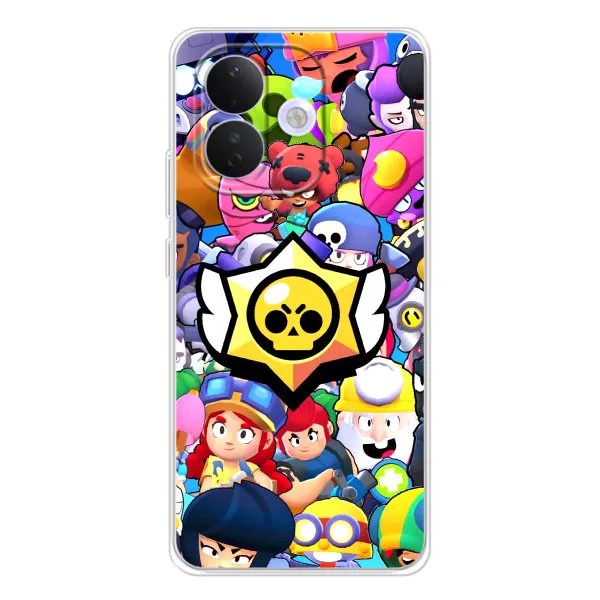 Чехол с принтом «Лого Brawl Stars» для Xiaomi Redmi Note 17 Pro