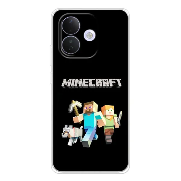 Чохол з принтом «герої Minecraft» для Xiaomi Redmi Note 17 Pro