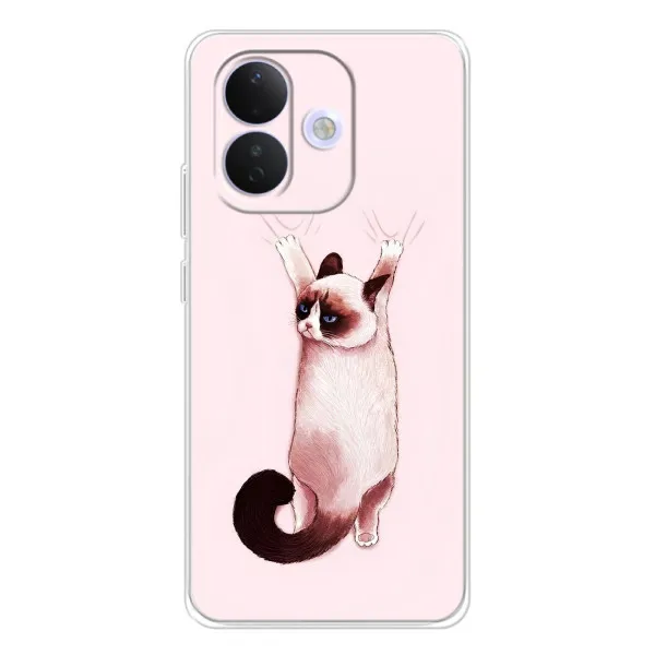 Чехол с принтом «Котик падает» для Xiaomi Redmi Note 17 Pro
