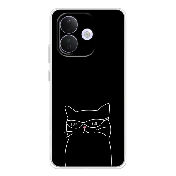 Чохол з принтом «Байдужий кіт» для Xiaomi Redmi Note 17 Pro