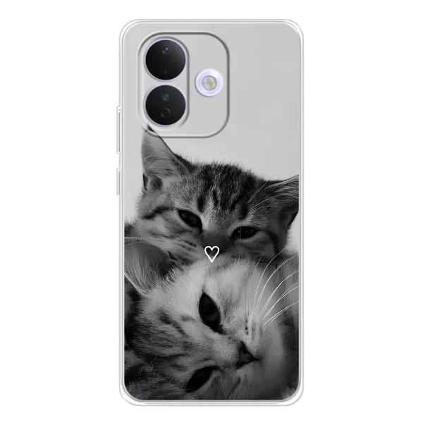 Чохол з принтом «Пара котів» для Xiaomi Redmi Note 17 Pro