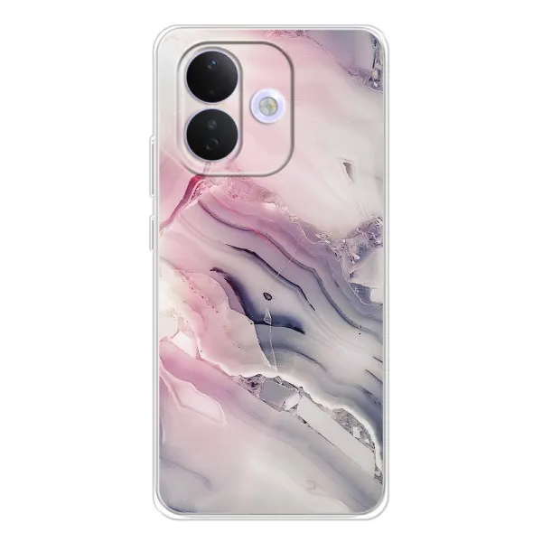Чехол с принтом «Пурпурный Мрамор» для Xiaomi Redmi Note 17 Pro
