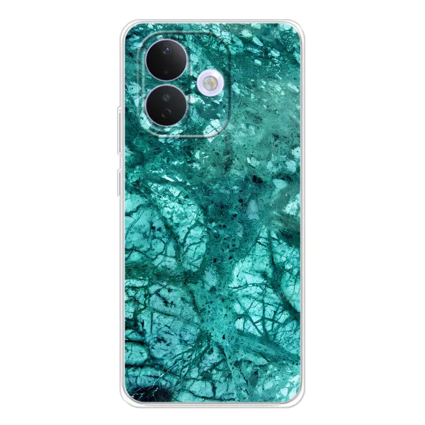 Чехол с принтом «Зеленый мрамор» для Xiaomi Redmi Note 17 Pro