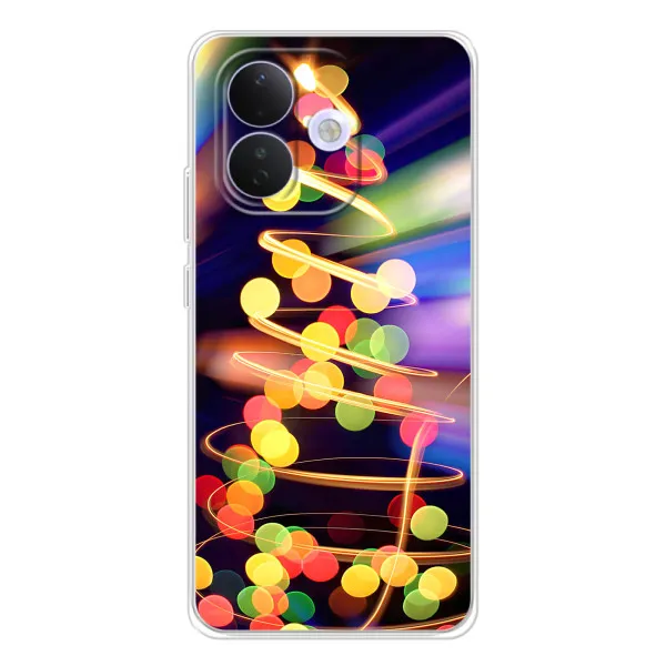 Чехол с принтом «Елка с гирлянд» для Xiaomi Redmi Note 17 Pro