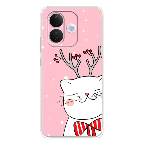 Чехол с принтом «Зимний кот» для Xiaomi Redmi Note 17 Pro