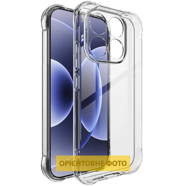 TPU чохол GETMAN Ease logo посилені кути Full Camera для Xiaomi Redmi Note 17 — Прозорий TPU чохол GETMAN Ease logo посилені кути Full Camera для Xiaomi Redmi Note 17 — Прозорий