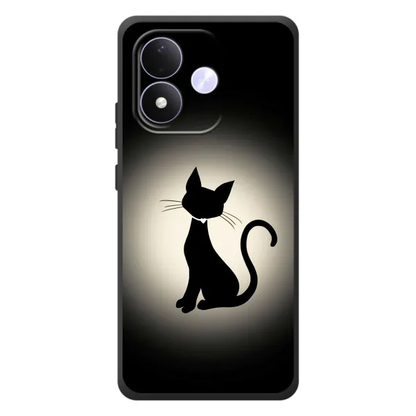 Чехол с принтом «Силуэт котика» для Xiaomi Redmi Note 17