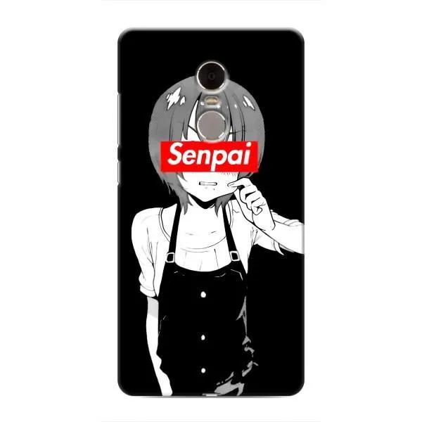 Чехол с принтом «Senpai» для Xiaomi Redmi Note 4