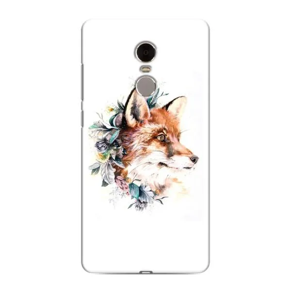Чехол с принтом «Лисичка в цветочках» для Xiaomi Redmi Note 4