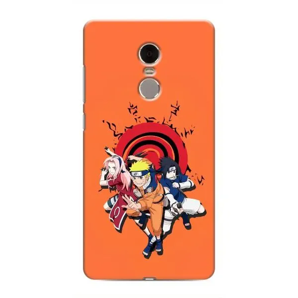 Чехол с принтом «команда Наруто» для Xiaomi Redmi Note 4