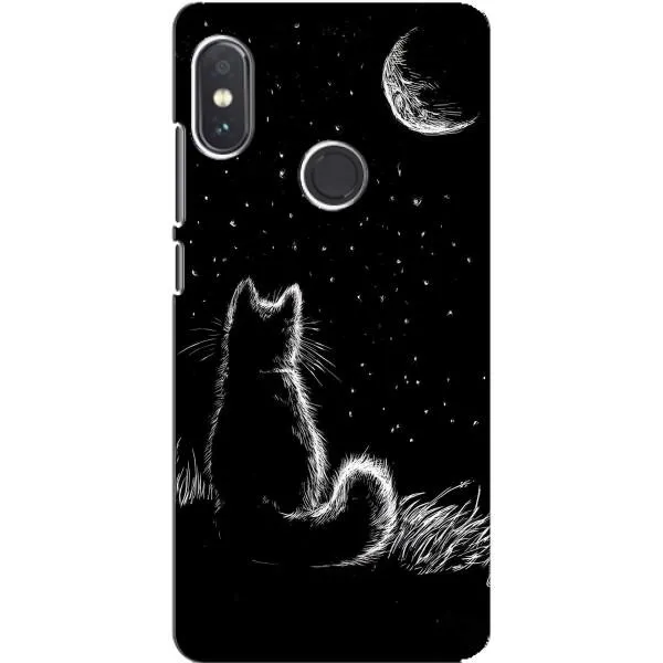 Чехол с принтом «Котик и луна» для Xiaomi Redmi Note 5 Pro Чехол с принтом «Котик и луна» для Xiaomi Redmi Note 5 Pro