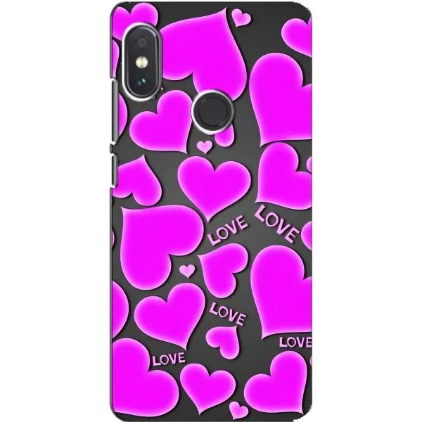 Чохол з принтом «Pink hearts» для Xiaomi Redmi Note 5