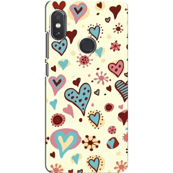 Чохол з принтом «Сердечки» для Xiaomi Redmi Note 5