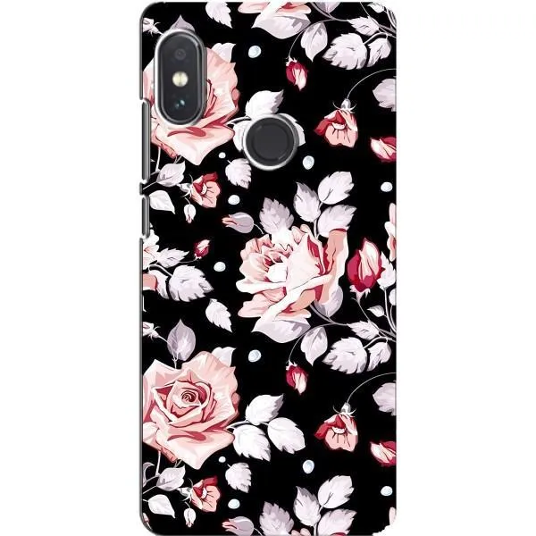 Чохол з принтом «Квіти на чорному» для Xiaomi Redmi Note 5