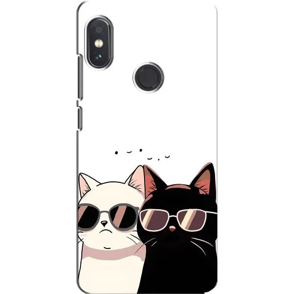 Чохол з принтом «Коти в окулярах» для Xiaomi Redmi Note 5