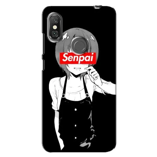 Чохол з принтом «Senpai» для Xiaomi Redmi Note 6 Pro