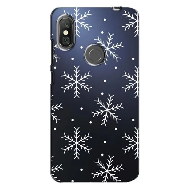 Чехол с принтом «Белые снежинки» для Xiaomi Redmi Note 6 Pro
