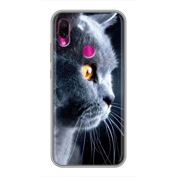 Чехол с принтом «Серый Кот» для Xiaomi Redmi Note 7 Pro