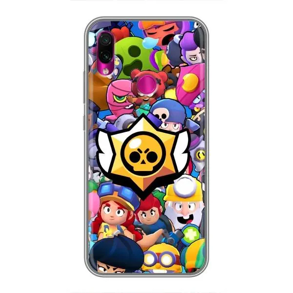 Чехол с принтом «Лого Brawl Stars» для Xiaomi Redmi Note 7 Pro