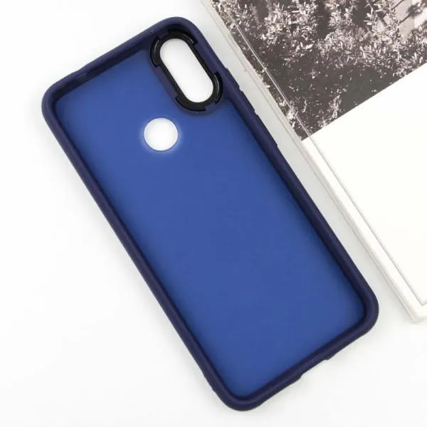 Чехол TPU+PC Lyon Frosted для Xiaomi Redmi Note 7 / Note 7 Pro / Note 7s — Темно-синий — фото 3
