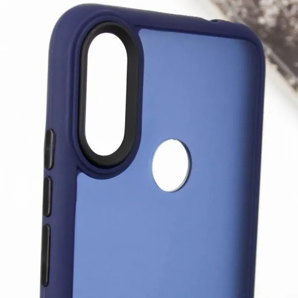 Чехол TPU+PC Lyon Frosted для Xiaomi Redmi Note 7 / Note 7 Pro / Note 7s — Темно-синий — фото 5