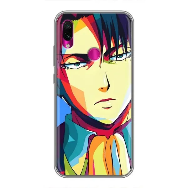 Чохол з принтом «Леві Аккерман» для Xiaomi Redmi Note 7