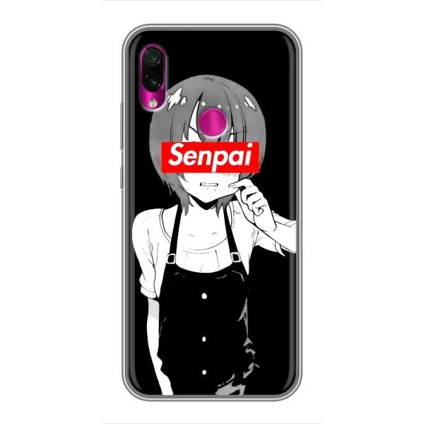 Чохол з принтом «Senpai» для Xiaomi Redmi Note 7