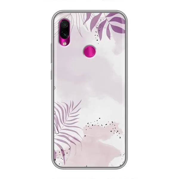 Чохол з принтом «Фіолетове листя» для Xiaomi Redmi Note 7