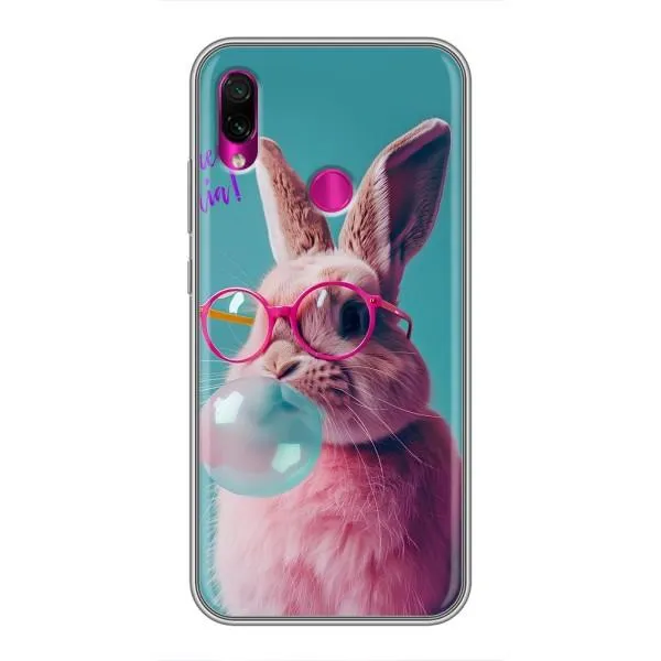 Чохол з принтом «Кролик в окулярах» для Xiaomi Redmi Note 7