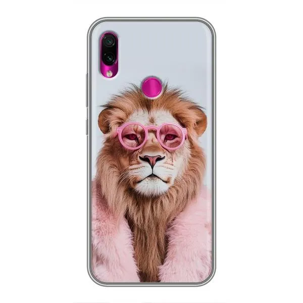 Чохол з принтом «Лев в окулярах» для Xiaomi Redmi Note 7