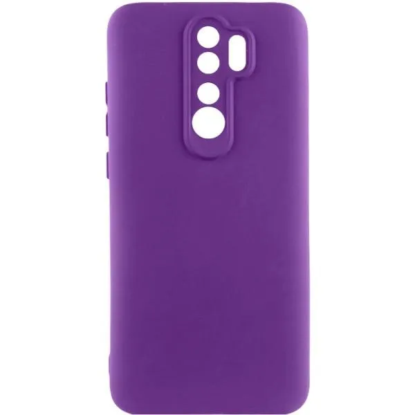 Чехол TPU GETMAN Liquid Silk Full Camera для Xiaomi Redmi Note 8 Pro — Фиолетовый Чехол TPU GETMAN Liquid Silk Full Camera для Xiaomi Redmi Note 8 Pro — Фиолетовый
