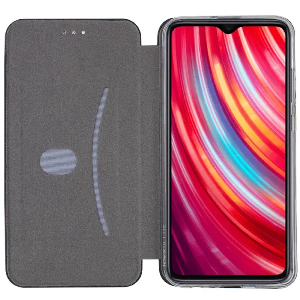 Кожаный чехол-книжка Classy для Xiaomi Redmi Note 8 Pro — Черный — фото 3