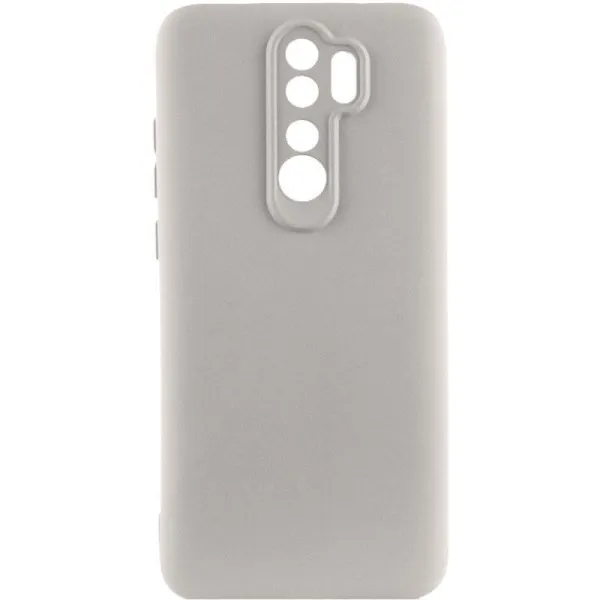 Чохол TPU GETMAN Liquid Silk Full Camera для Xiaomi Redmi Note 8 Pro — Сірий
