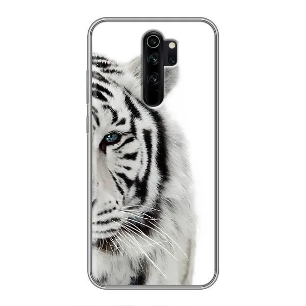 Чехол с принтом «Белый Тигр» для Xiaomi Redmi Note 8 Pro