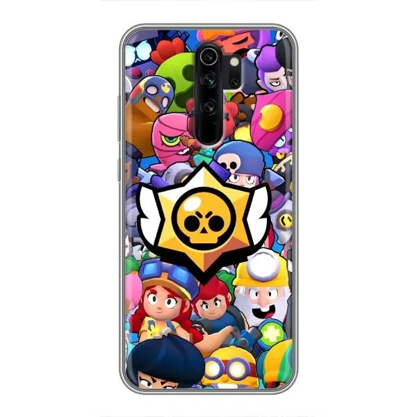 Чехол с принтом «Лого Brawl Stars» для Xiaomi Redmi Note 8 Pro