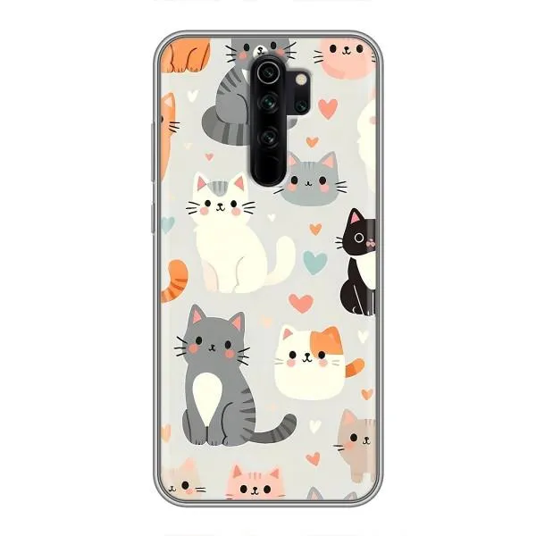 Чехол с принтом «Коллаж котов» для Xiaomi Redmi Note 8 Pro Чехол с принтом «Коллаж котов» для Xiaomi Redmi Note 8 Pro