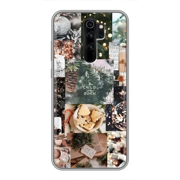 Чехол с принтом «Рождественский коллаж» для Xiaomi Redmi Note 8 Pro