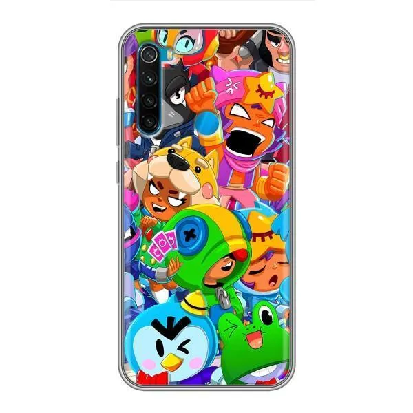 Чехол с принтом «Герои Бравл Старс» для Xiaomi Redmi Note 8