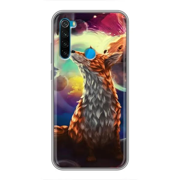 Чехол с принтом «Лисица в космосе» для Xiaomi Redmi Note 8