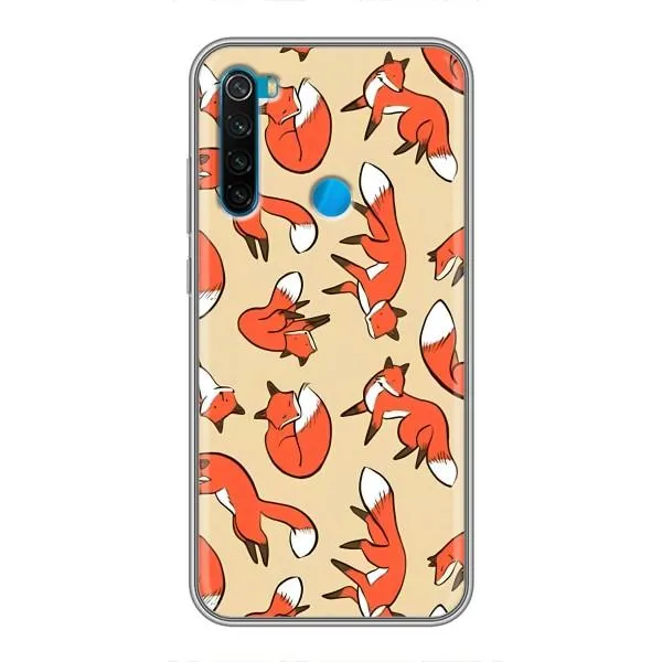 Чехол с принтом «Лисички» для Xiaomi Redmi Note 8