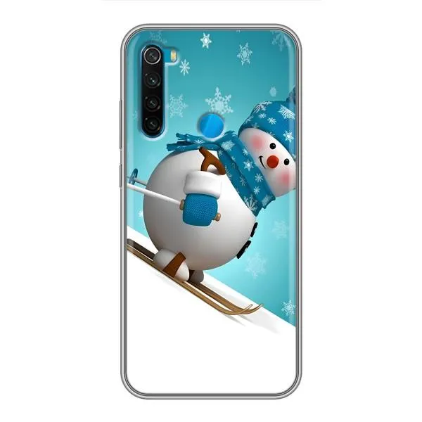Чехол с принтом «Снеговик на лыжах» для Xiaomi Redmi Note 8 Чехол с принтом «Снеговик на лыжах» для Xiaomi Redmi Note 8