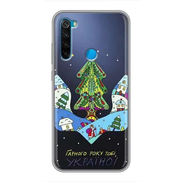 Чехол с принтом «Рождественский герб» для Xiaomi Redmi Note 8