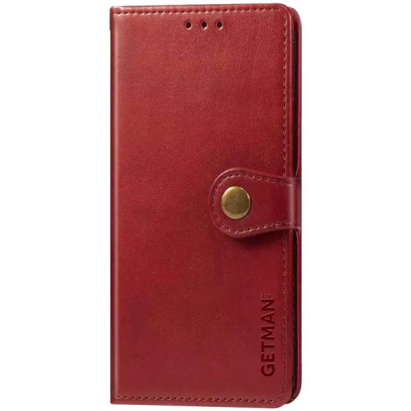 Кожаный чехол-книжка GETMAN Gallant (PU) для Xiaomi Redmi Note 8T — Красный — фото 1 Кожаный чехол-книжка GETMAN Gallant (PU) для Xiaomi Redmi Note 8T — Красный — фото 1