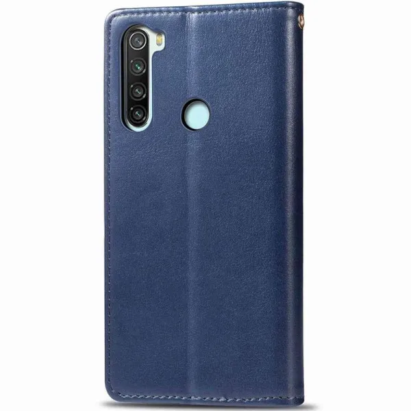 Шкіряний чохол-книжка GETMAN Gallant (PU) для Xiaomi Redmi Note 8T — Синій — фото 4