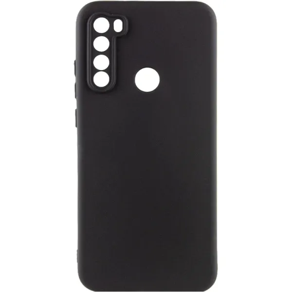 Чохол TPU GETMAN Liquid Silk Full Camera для Xiaomi Redmi Note 8T — Чорний — фото 1