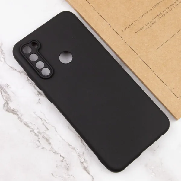 Чохол TPU GETMAN Liquid Silk Full Camera для Xiaomi Redmi Note 8T — Чорний — фото 4