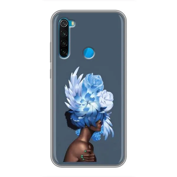 Чохол з принтом «Квіти на голові» для Xiaomi Redmi Note 8T