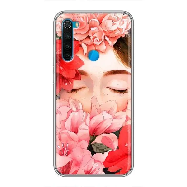 Чохол з принтом «Очі в квітах» для Xiaomi Redmi Note 8T