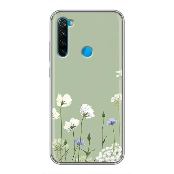 Чехол с принтом «Цветы на зеленом» для Xiaomi Redmi Note 8T Чехол с принтом «Цветы на зеленом» для Xiaomi Redmi Note 8T